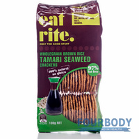 EatRite Brown Rice Crackers Tamari Sea 100g