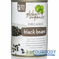 Global Organics Black Beans Organic 400g