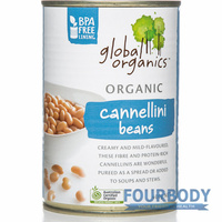 Global Organics Cannelllini Beans Organic 400g