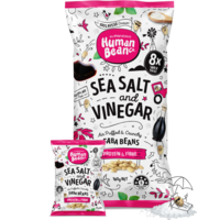 Human Bean Co Faba Beans Sea Salt & Vinegar 8 x 20g