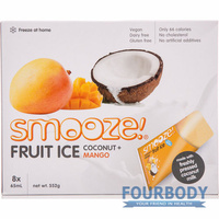 Smooze Fruit Ice Coconut & Mango 8 x 65ml
