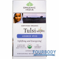 Organic India Tulsi Tea Licorice Spice 18 tea bags