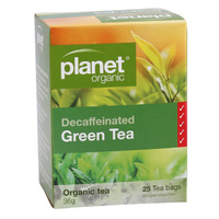 Planet Organic Green Tea Decaffeinated 25s Tea Bags