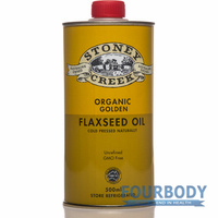 Stoney Creek Organic Flax Oil Golden 500ml