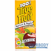 True Fruit Apricot & Apple 6 bars x 20g