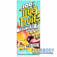 True Fruit Tropical Fruit Salad 6 bars x 20g
