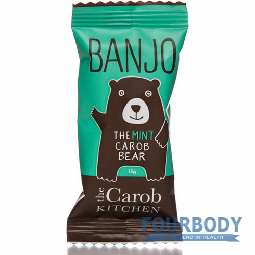 The Carob Kitchen Banjo The Carob Mint Bear 15g