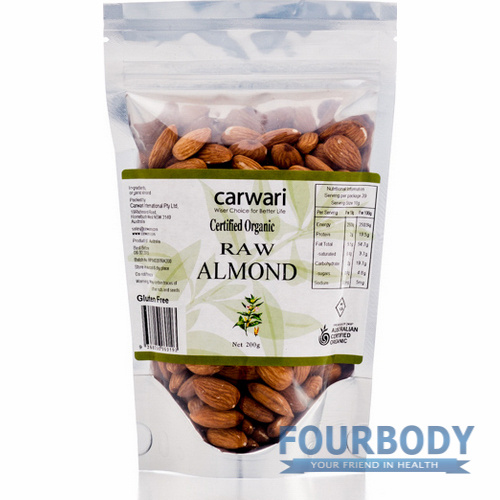 Carwari Organic Raw Almond 200g