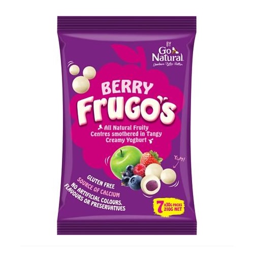 Go Natural Frugo's Berry 210g (7 x 30g packs)