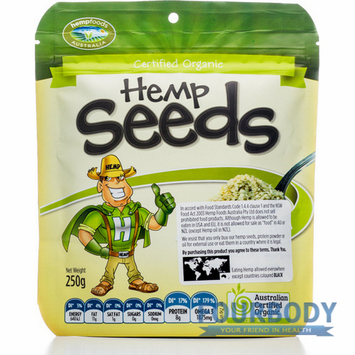 Hemp Foods Australia Organic Hulled Hemp Seeds 250g