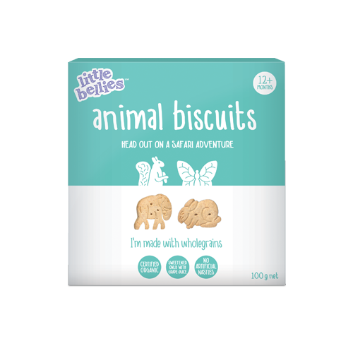 Little Bellies Animal Biscuits 100g