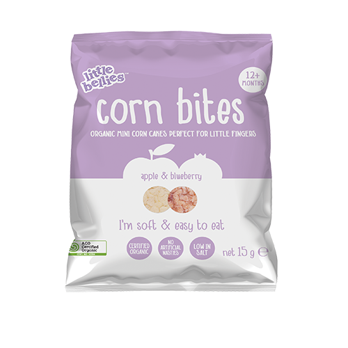 Little Bellies Corn Bites Apple + Blueberry 15g