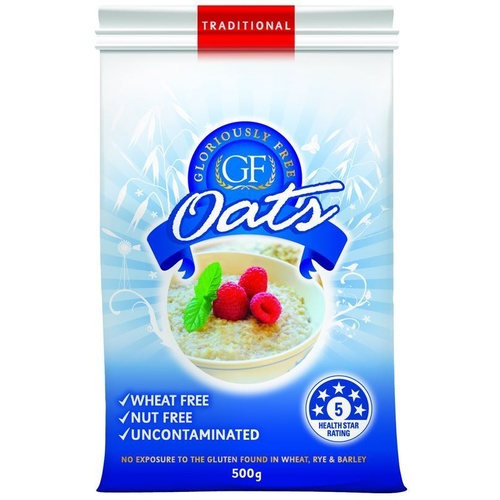 Gloriously Free Uncontaminated Oats Organic 500g