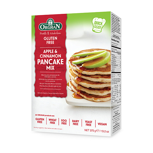 Orgran Gluten Free Apple & Cinnamon Pancake Mix 375g
