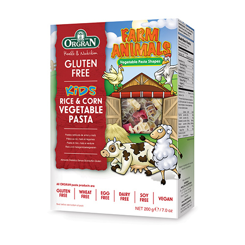 Orgran Gluten Free Kids Animal Shape Pasta 200g