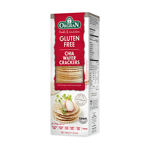 Orgran Gluten Free Chia Wafer Crackers 100g