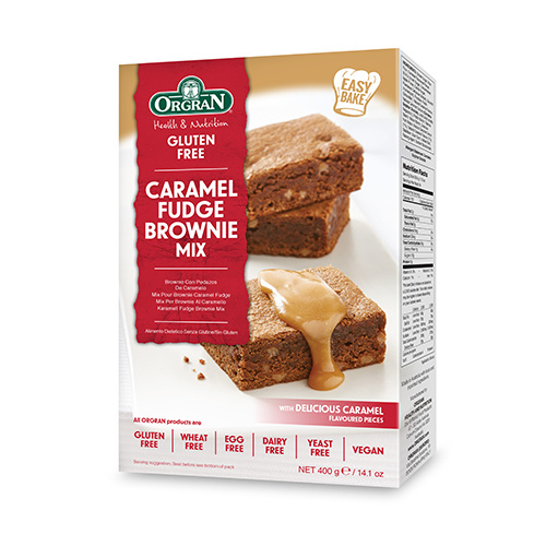 Orgran Gluten Free Caramel Fudge Brownie Mix 400g