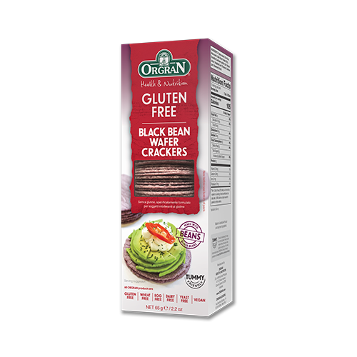 Orgran Black Bean Wafer Crackers 65g