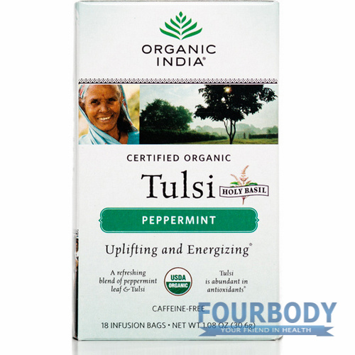 Organic India Tulsi Tea Peppermint 18 tea bags