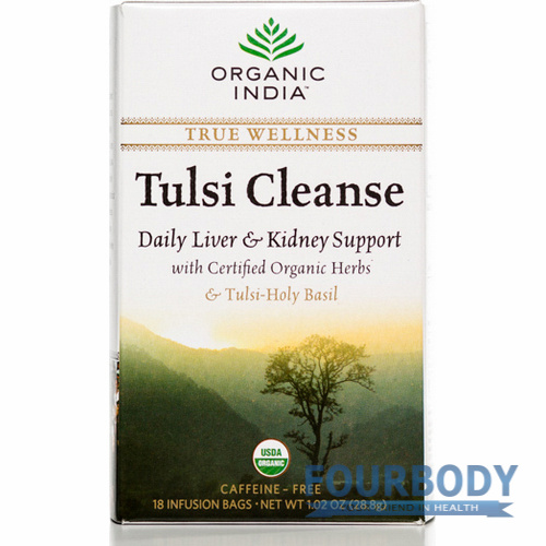 Organic India Wellness Tea Tulsi Cleanse 18 tea bags