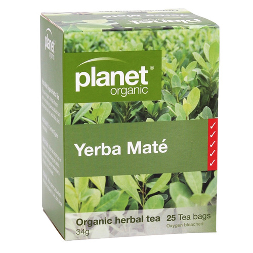 Planet Organic Yerba Mate 25s Tea Bags