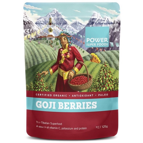 Power Super Foods Goji Berries Organic 125g