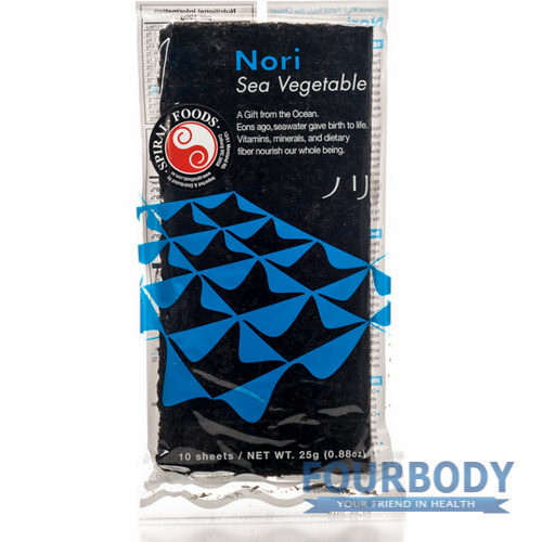 Spiral Foods Nori Sea Vegetable (10 sheets) 25g