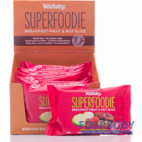 Wallaby Superfoodie Slices Apple Raspberry 48g
