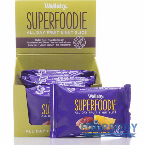 Wallaby Superfoodie Slices Blueberry Lemon 48g