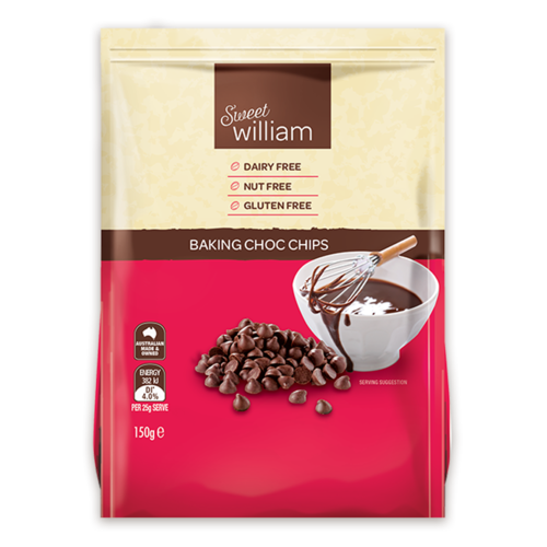 Sweet William Chocolate Chips 150g