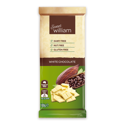 Sweet William White Chocolate 100g