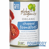 Global Organics Tomatoes Chopped Organic 400g
