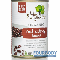 Global Organics Red Kidney Beans Organic 400g