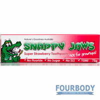 Natures Goodness Snappy Jaws Toothpaste Strawberry 75g