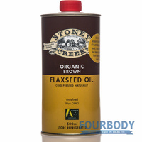 Stoney Creek Organic Flax Oil Brown 500ml